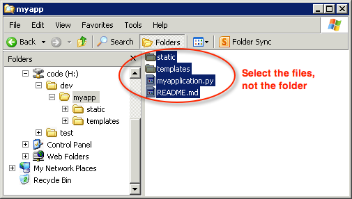 File selezionati in Windows Explorer