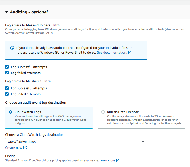 Un esempio di configurazione di controllo degli accessi ai file per un file system.