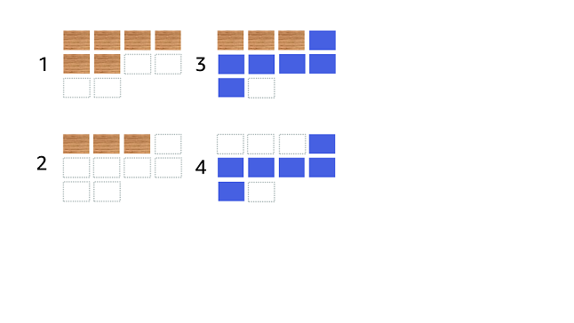 8 つのタスクを格納できるクラスター内で 6 つのタスクを示している図。