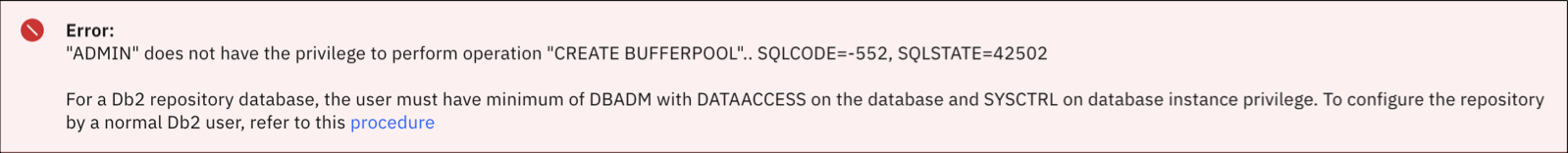 操作を実行するアクセス許可がないことを示すエラーメッセージ。