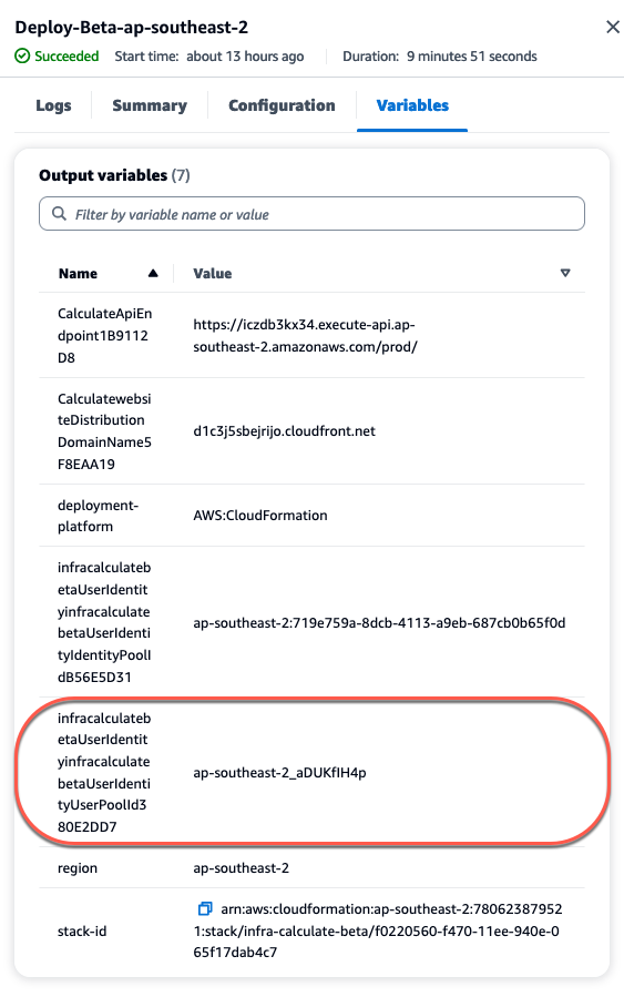 PDK ブルー DevOpsプリントによって作成されたユーザープール。