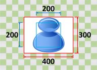 Blue 3D object resembling a chess pawn piece with dimensions labeled around it.