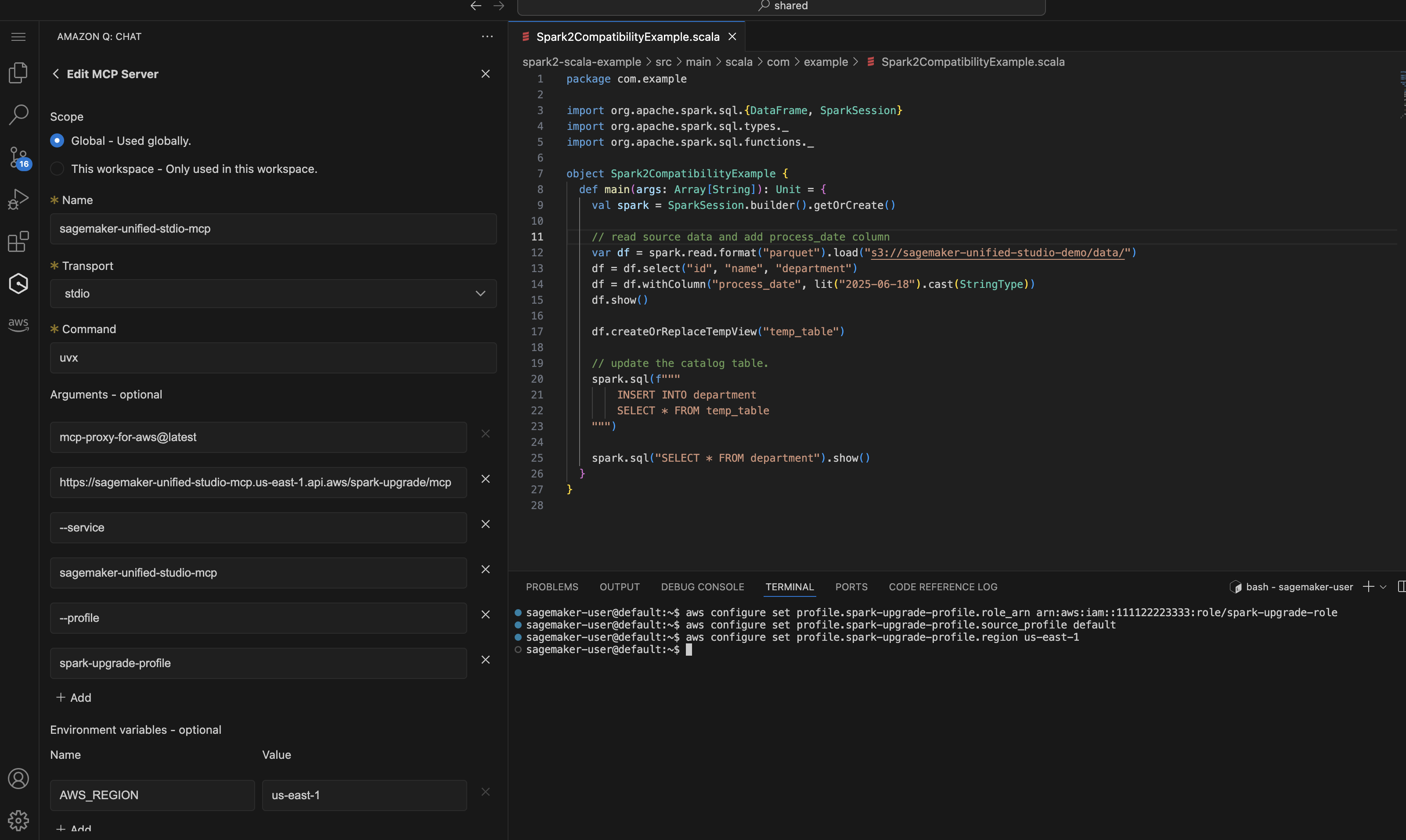 Apache Spark エージェントのアップグレード