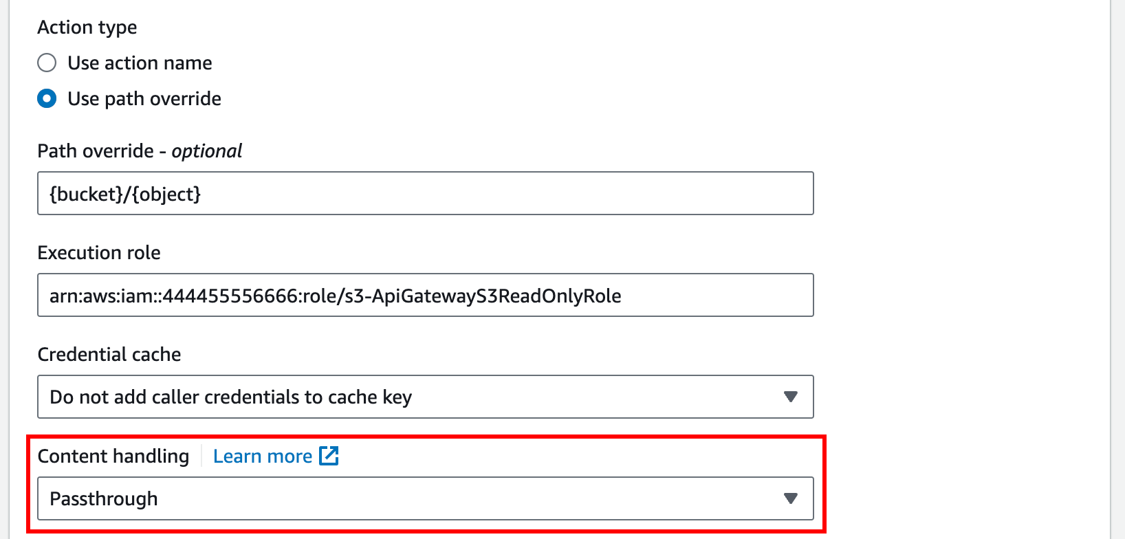 Configure o método GET no console do API Gateway.