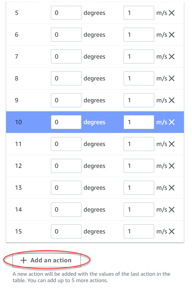 Imagem: selecione Adicionar uma ação para adicionar uma ação à lista de ações.