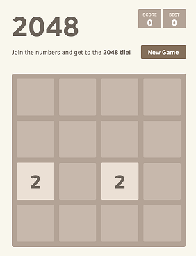 Aplicação de exemplo 2048