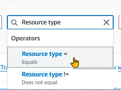 Selecionar o operador é igual ou não é igual para filtrar as descobertas no console. GuardDuty