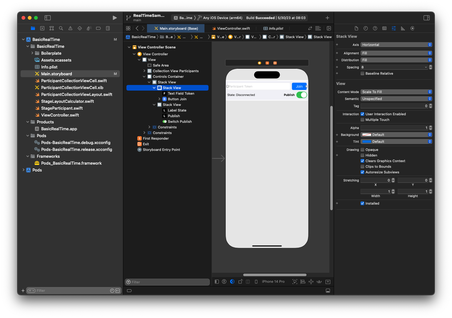 Personalização das visualizações restantes do iOS com a UIStackViews.