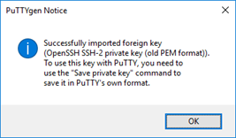 Aviso do Pu TTY Key Generator.