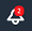 Red warning icon with exclamation mark inside a white triangle.