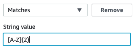 Text input field showing a string value with alphanumeric characters in square brackets.