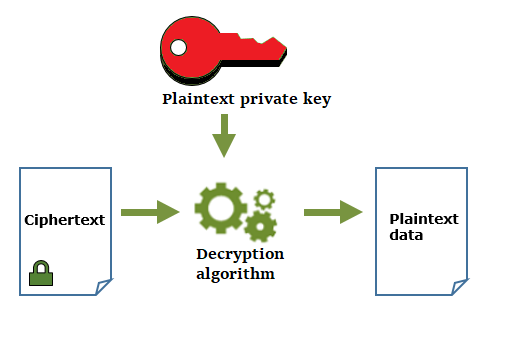 在 AWS KMS 外部使用数据密钥对中的私有密钥解密数据。