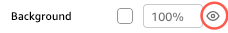 Eye icon next to color selection boxes for hiding visual elements.