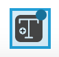 Icon of a rectangular text input field with a cursor inside.