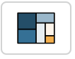 Rectangular grid divided into sections of varying sizes, resembling a tree map visualization.