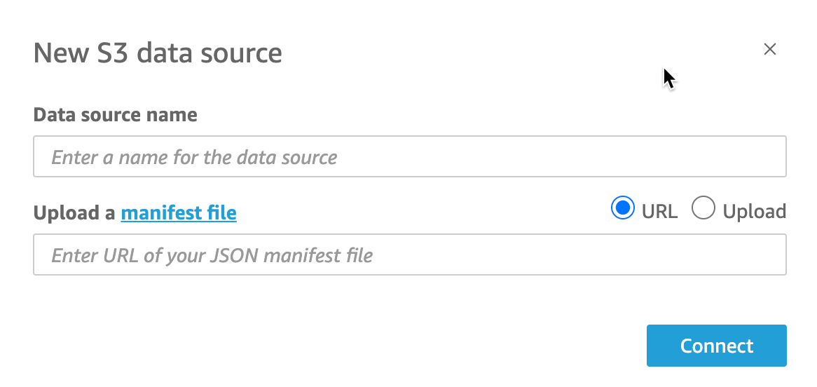 顯示角色 的編輯 Amazon S3 Datadource 快顯視窗ARN。